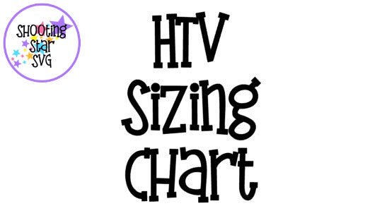 2023】Vinyl Size for Shirts and HTV Size chart--Guideline for Beginners –  HTVRONT