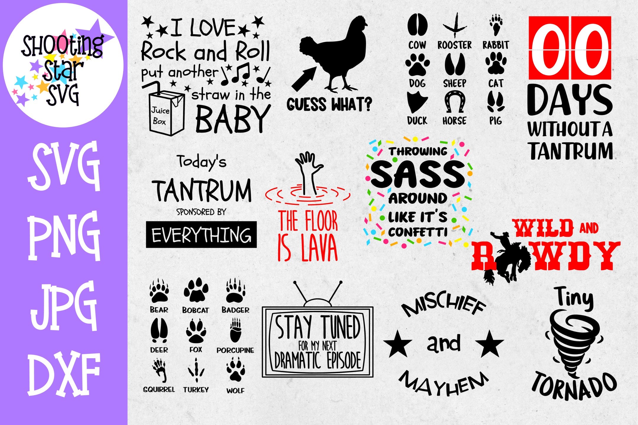 Children's Funny T-Shirt SVG Bundle Children's SVG Sassy