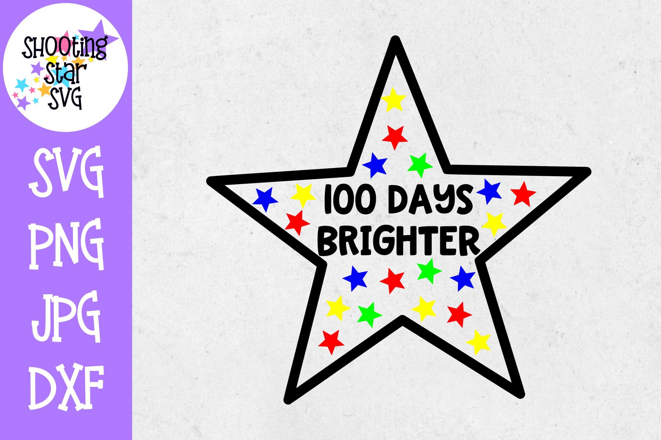 100 Days Brighter SVG - 100 Days of School SVG - School SVG 100 Days Brighter SVG - 100 Days of School SVG - School SVG