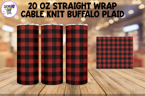 Buffalo Plaid Sweater Knit Sublimation Tumbler Wrap Bundle Buffalo Plaid Sweater Knit Sublimation Tumbler Wrap Bundle
