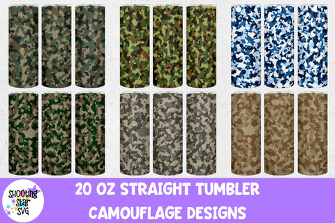 20 OZ Camouflage Tumbler Wrap MEGA Bundle 20 OZ Camouflage Tumbler Wrap MEGA Bundle