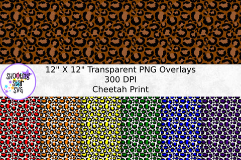 Color Cheetah Print Paper Overlay - Seamless Color Cheetah Print Paper Overlay - Seamless
