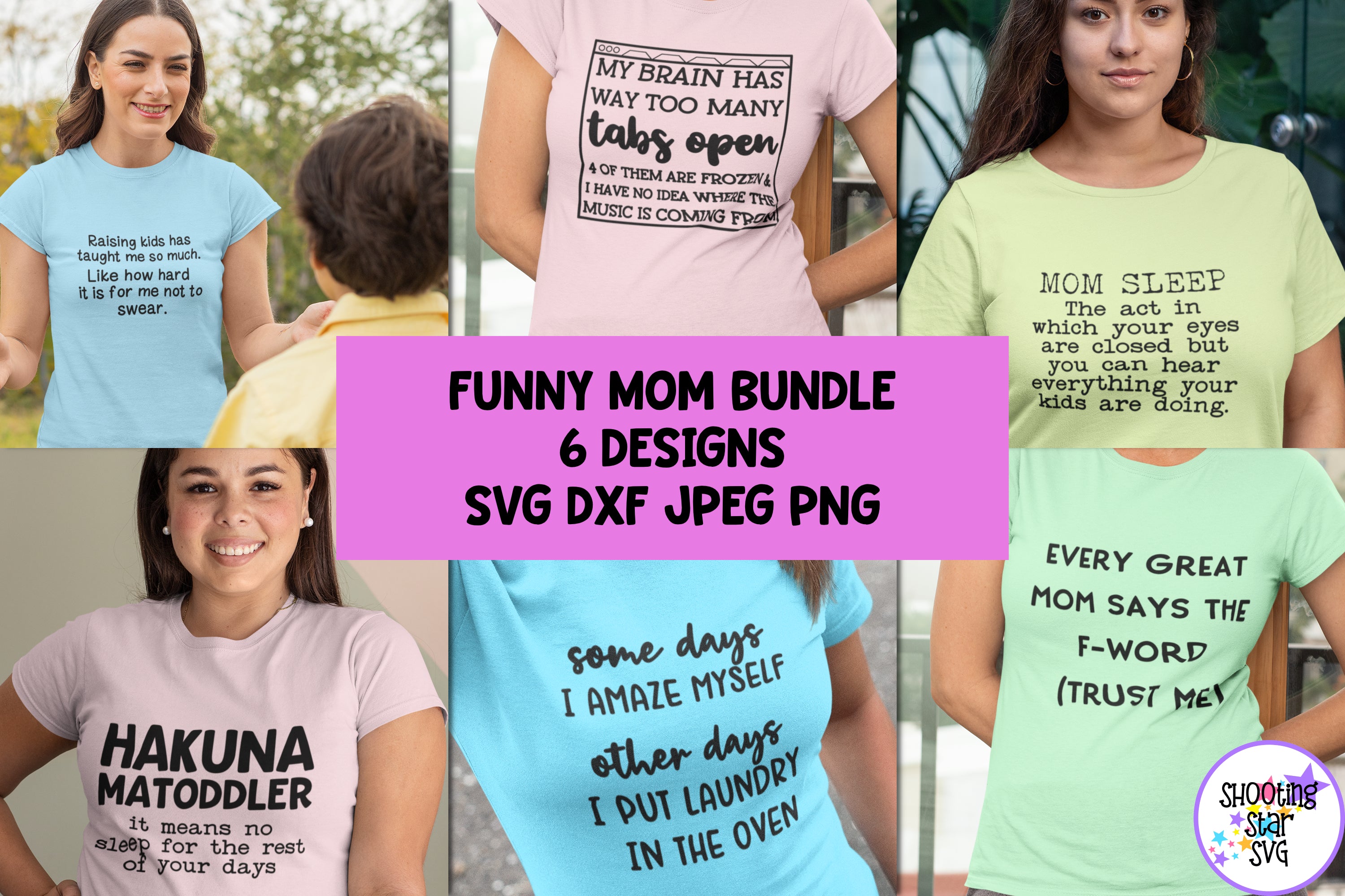 Funny Mom Shirt SVG Bundle - Funny Mom Quote SVG Bundle