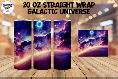 Galactic Universe Tumbler Wrap - Sublimation Night Sky Galactic Universe Tumbler Wrap - Sublimation Night Sky