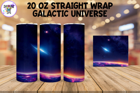 Galactic Universe Tumbler Wrap - Sublimation Night Sky Galactic Universe Tumbler Wrap - Sublimation Night Sky