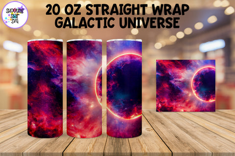 Galactic Universe Tumbler Wrap - Sublimation Night Sky Galactic Universe Tumbler Wrap - Sublimation Night Sky