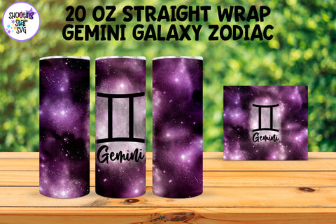 20 OZ Straight Tumbler Zodiac Galaxy Sublimation Bundle 20 OZ Straight Tumbler Zodiac Galaxy Sublimation Bundle