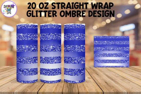 Glitter Ombre Straight Tumbler Wrap Sublimation Bundle Glitter Ombre Straight Tumbler Wrap Sublimation Bundle