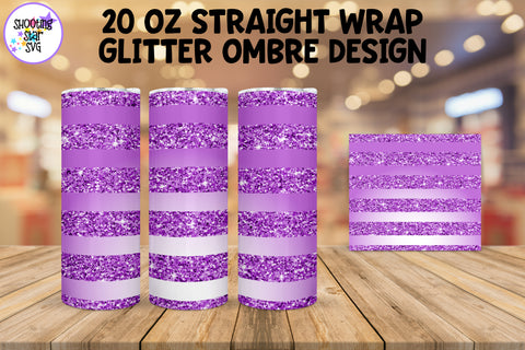 Glitter Ombre Straight Tumbler Wrap Sublimation Bundle Glitter Ombre Straight Tumbler Wrap Sublimation Bundle