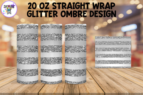 Glitter Ombre Straight Tumbler Wrap Sublimation Bundle Glitter Ombre Straight Tumbler Wrap Sublimation Bundle