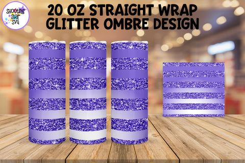 Glitter Ombre Straight Tumbler Wrap Sublimation Bundle Glitter Ombre Straight Tumbler Wrap Sublimation Bundle