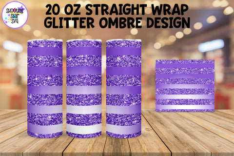Glitter Ombre Straight Tumbler Wrap Sublimation Bundle Glitter Ombre Straight Tumbler Wrap Sublimation Bundle