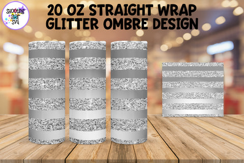 Glitter Ombre Straight Tumbler Wrap Sublimation Bundle Glitter Ombre Straight Tumbler Wrap Sublimation Bundle