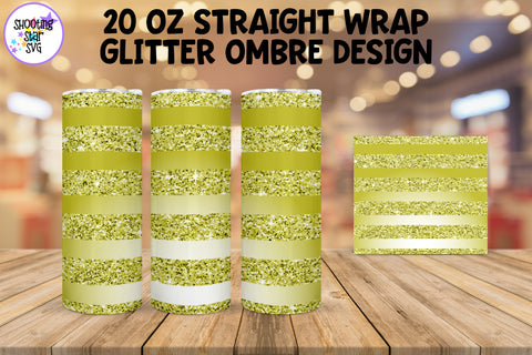 Glitter Ombre Straight Tumbler Wrap Sublimation Bundle Glitter Ombre Straight Tumbler Wrap Sublimation Bundle