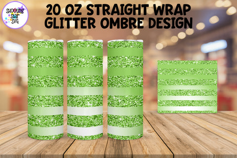 Glitter Ombre Straight Tumbler Wrap Sublimation Bundle Glitter Ombre Straight Tumbler Wrap Sublimation Bundle