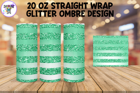 Glitter Ombre Straight Tumbler Wrap Sublimation Bundle Glitter Ombre Straight Tumbler Wrap Sublimation Bundle