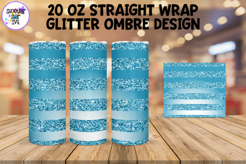 Glitter Ombre Straight Tumbler Wrap Sublimation Bundle Glitter Ombre Straight Tumbler Wrap Sublimation Bundle
