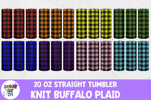 Buffalo Plaid Sweater Knit Sublimation Tumbler Wrap Bundle Buffalo Plaid Sweater Knit Sublimation Tumbler Wrap Bundle