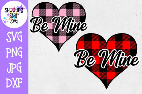 Buffalo Plaid Heart Be Mine - Valentine's Day Buffalo Plaid Heart Be Mine - Valentine's Day