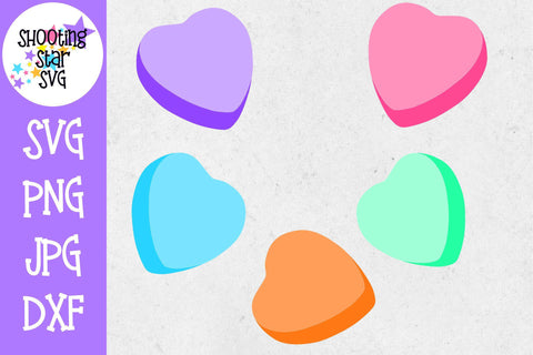 Blank Candy Hearts - Blank Conversation Hearts - Valentine's Day SVG Blank Candy Hearts - Blank Conversation Hearts - Valentine's Day SVG