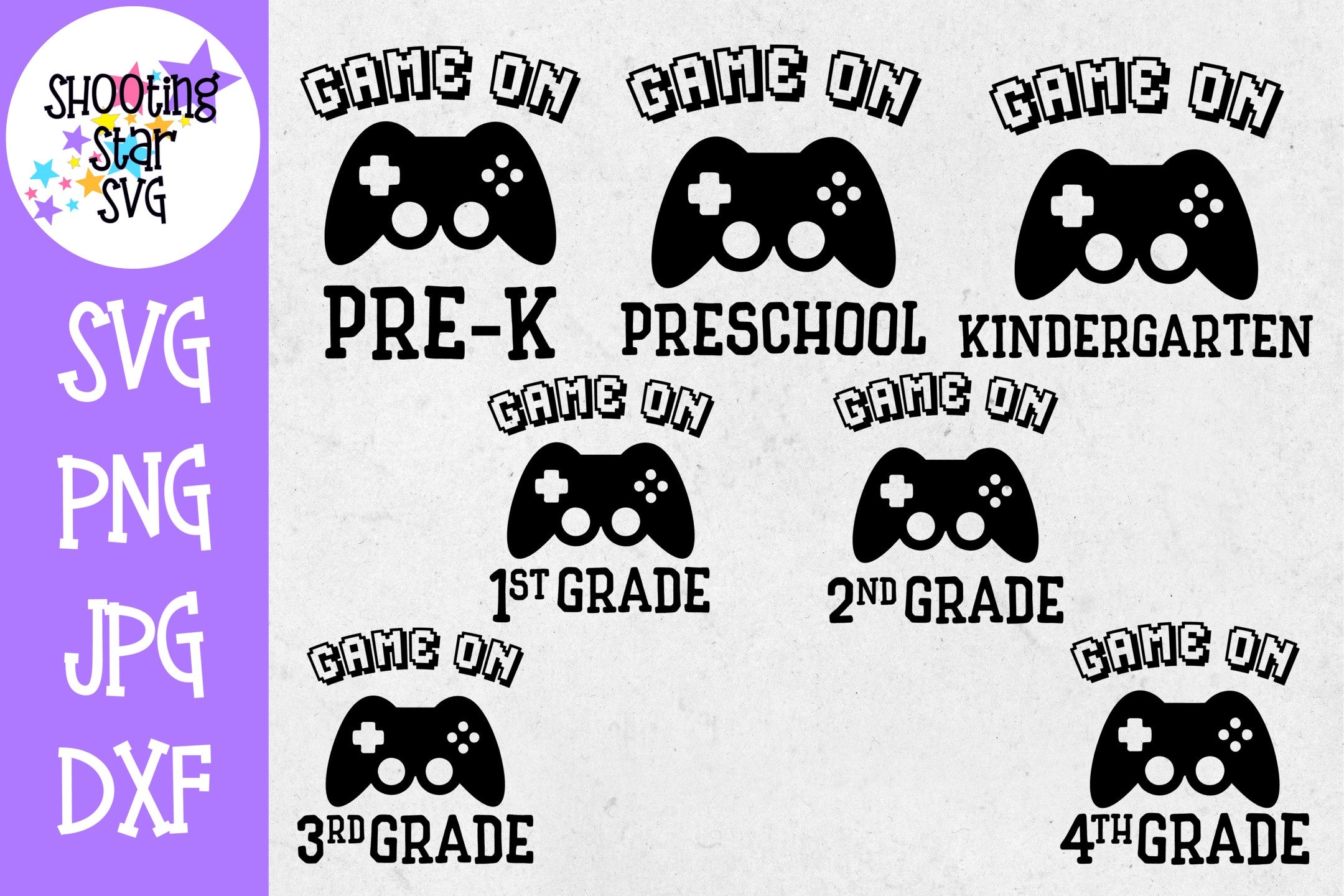 Game on Grades Bundle SVG - First Day of School SVG