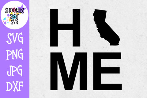 California State Home with State Outline SVG - 50 States SVG - United States SVG California State Home with State Outline SVG - 50 States SVG - United States SVG
