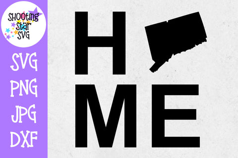 Connecticut State Home with State Outline SVG - 50 States SVG - United States SVG Connecticut State Home with State Outline SVG - 50 States SVG - United States SVG