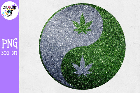 Glitter Yin Yang with Weed Leaf Sublimation Designs - Glitter Yin Yang with Marijuana Leaf - Glitter Yin Yang with Pot Leaf Glitter Yin Yang with Weed Leaf Sublimation Designs - Glitter Yin Yang with Marijuana Leaf - Glitter Yin Yang with Pot Leaf