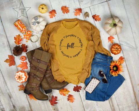 S'mores Hayrides Pumpkins Bonfires Sweaters SVG - Fall SVG - Autumn SVG