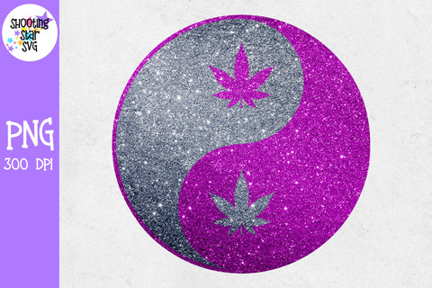Glitter Yin Yang with Weed Leaf Sublimation Designs - Glitter Yin Yang with Marijuana Leaf - Glitter Yin Yang with Pot Leaf Glitter Yin Yang with Weed Leaf Sublimation Designs - Glitter Yin Yang with Marijuana Leaf - Glitter Yin Yang with Pot Leaf