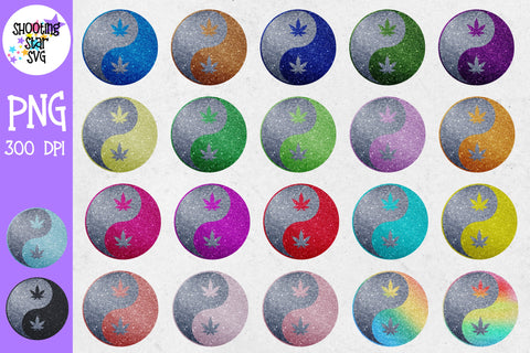 Glitter Yin Yang with Weed Leaf Sublimation Designs - Glitter Yin Yang with Marijuana Leaf - Glitter Yin Yang with Pot Leaf Glitter Yin Yang with Weed Leaf Sublimation Designs - Glitter Yin Yang with Marijuana Leaf - Glitter Yin Yang with Pot Leaf