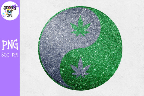 Glitter Yin Yang with Weed Leaf Sublimation Designs - Glitter Yin Yang with Marijuana Leaf - Glitter Yin Yang with Pot Leaf Glitter Yin Yang with Weed Leaf Sublimation Designs - Glitter Yin Yang with Marijuana Leaf - Glitter Yin Yang with Pot Leaf