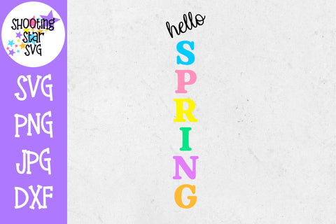 Hello spring welcome sign svg  - welcome wood sign - double sided welcome sign