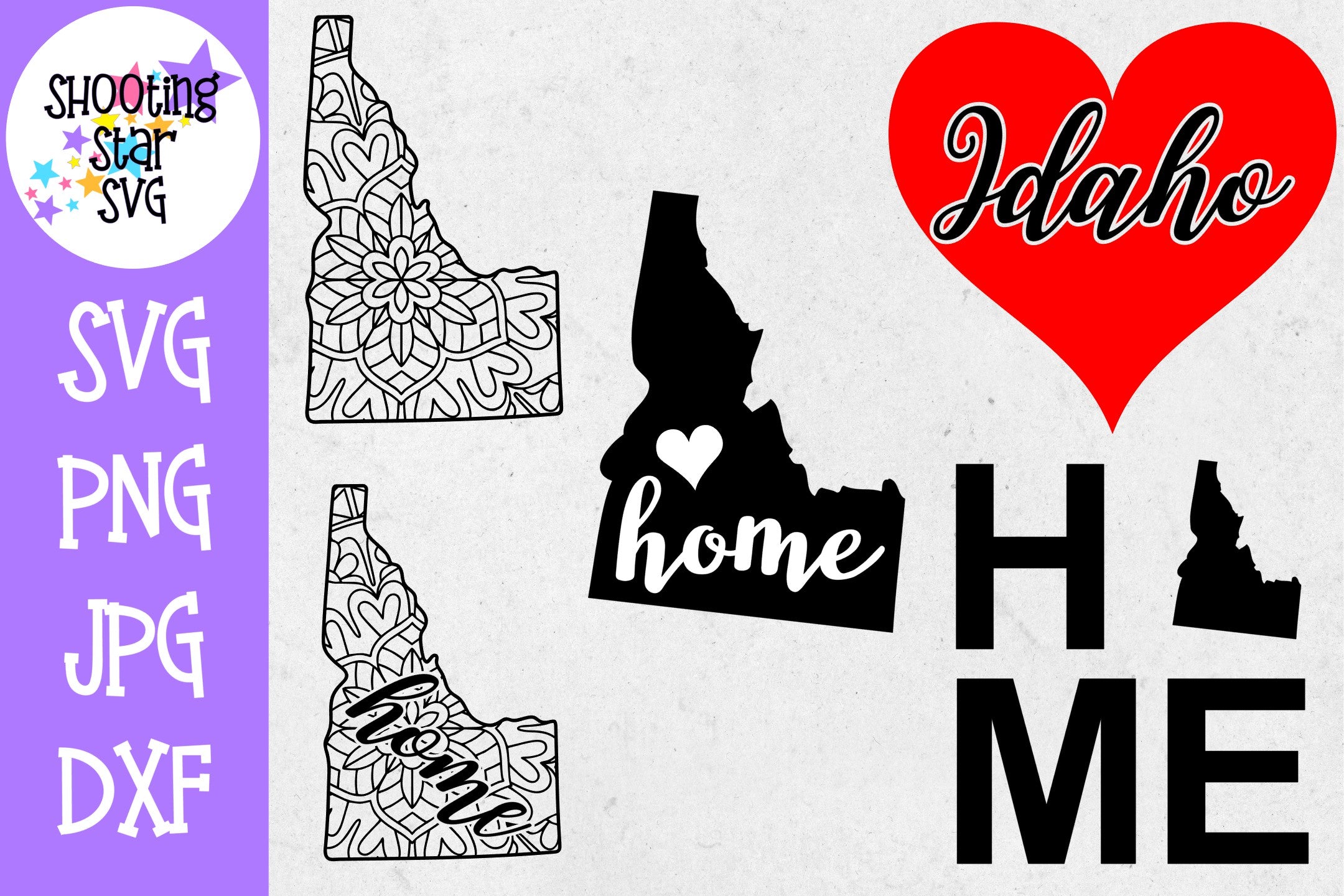 Idaho US State SVG Decal Bundle - 50 States SVG Idaho US State SVG Decal Bundle - 50 States SVG
