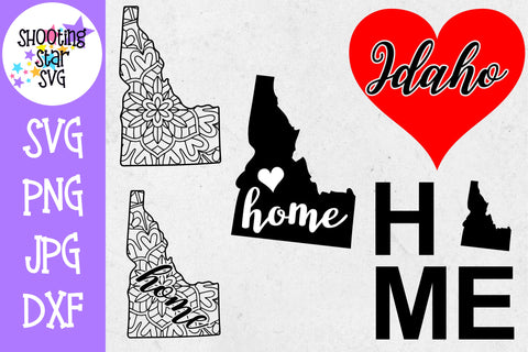 Idaho US State SVG Decal Bundle - 50 States SVG Idaho US State SVG Decal Bundle - 50 States SVG