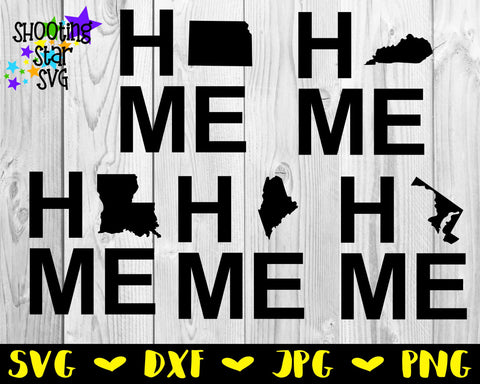 HOME State US State Bundle - 50 States SVG Bundle HOME State US State Bundle - 50 States SVG Bundle