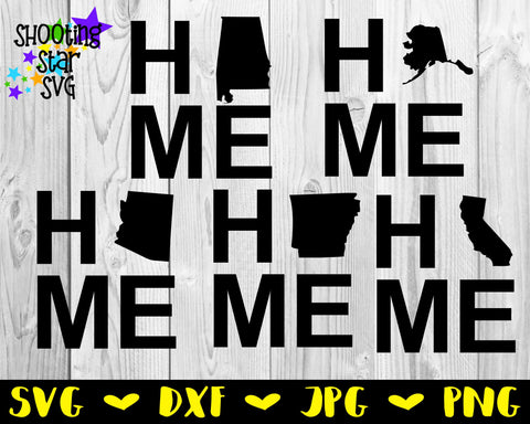 HOME State US State Bundle - 50 States SVG Bundle HOME State US State Bundle - 50 States SVG Bundle