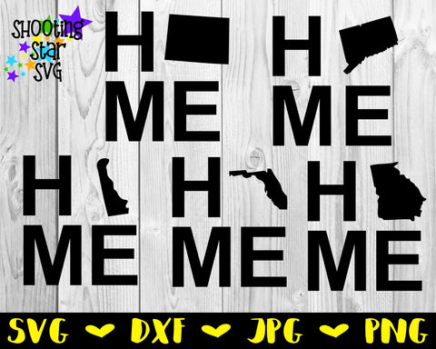 HOME State US State Bundle - 50 States SVG Bundle HOME State US State Bundle - 50 States SVG Bundle