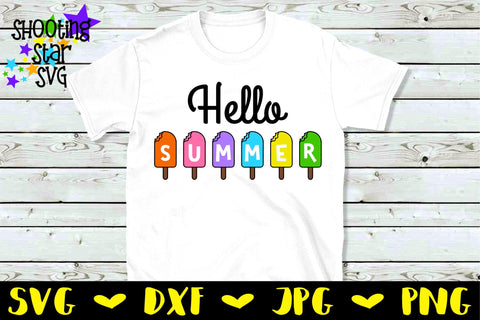 Hello Summer with Popsicles SVG - Summer SVG