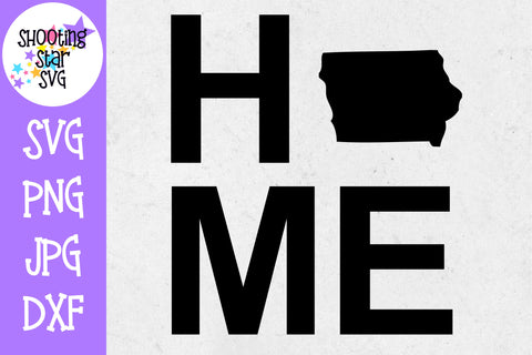 Iowa State Home with State Outline SVG - 50 States SVG - United States SVG Iowa State Home with State Outline SVG - 50 States SVG - United States SVG