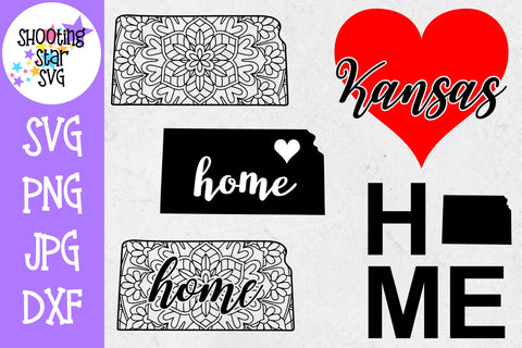 Kansas US State SVG Decal Bundle - 50 States SVG Kansas US State SVG Decal Bundle - 50 States SVG