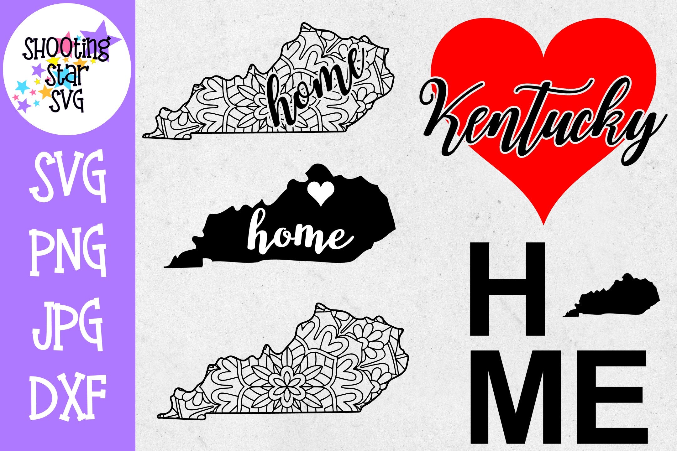 Kentucky US State SVG Decal Bundle - 50 States SVG Kentucky US State SVG Decal Bundle - 50 States SVG