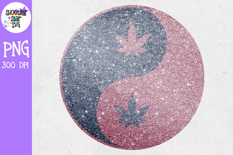 Glitter Yin Yang with Weed Leaf Sublimation Designs - Glitter Yin Yang with Marijuana Leaf - Glitter Yin Yang with Pot Leaf Glitter Yin Yang with Weed Leaf Sublimation Designs - Glitter Yin Yang with Marijuana Leaf - Glitter Yin Yang with Pot Leaf
