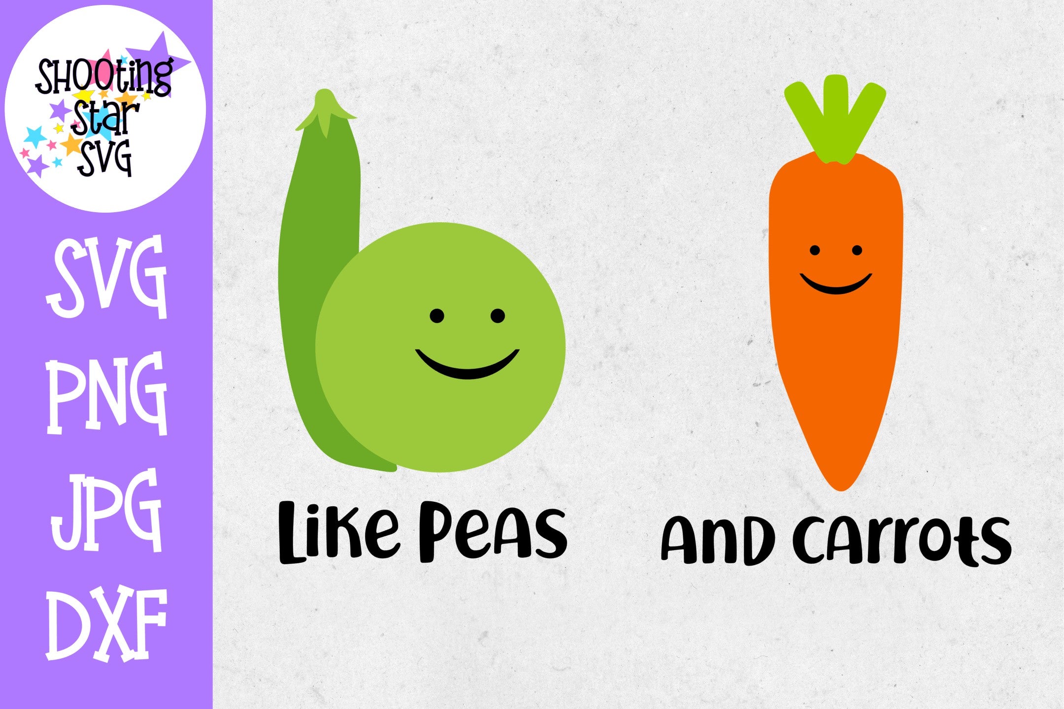 Like Peas and Carrots - Twin Bodysuit SVG