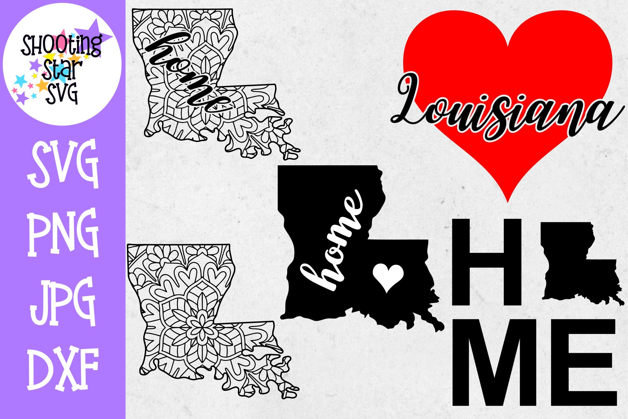 Louisiana US State SVG Decal Bundle - 50 States SVG Louisiana US State SVG Decal Bundle - 50 States SVG