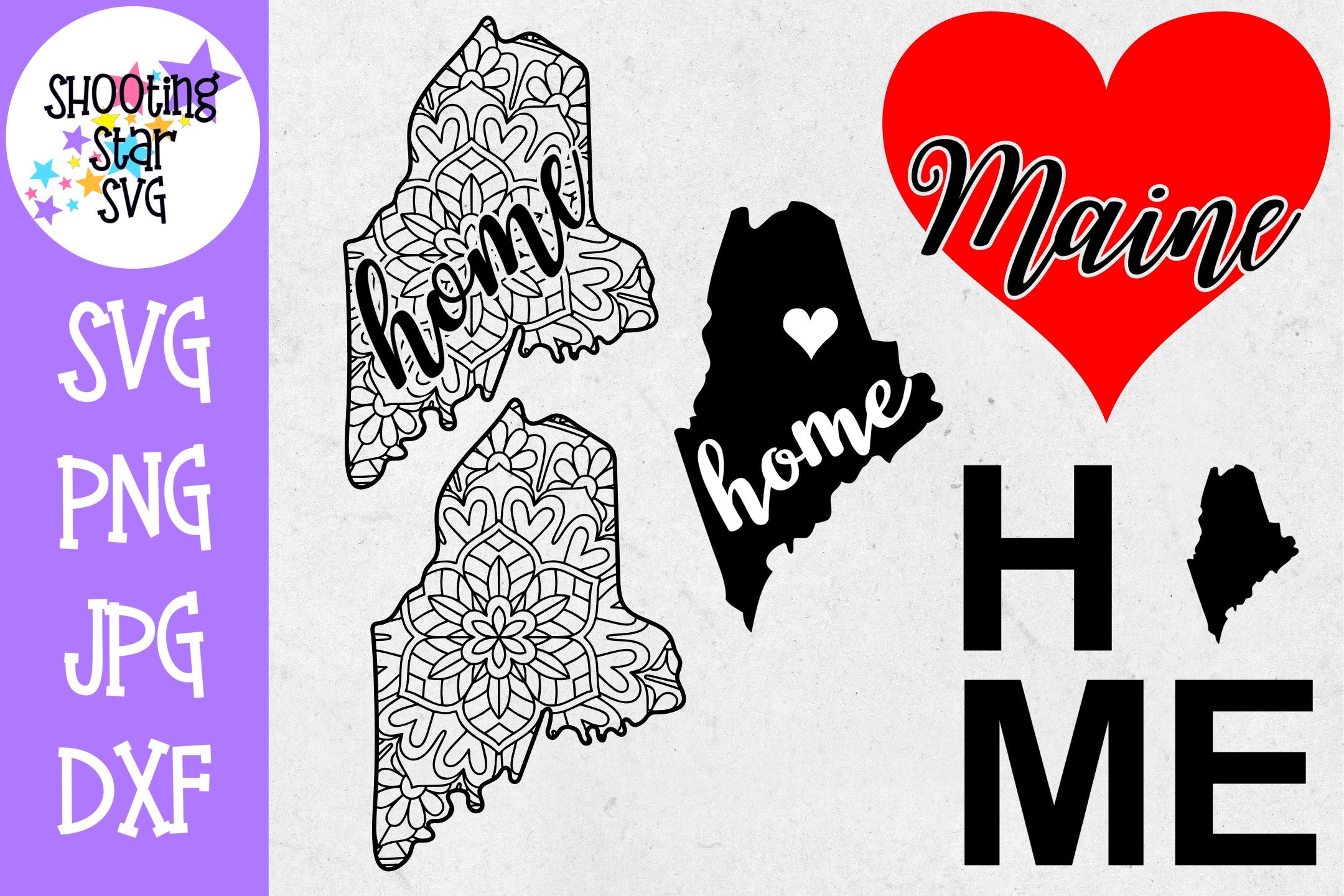 Maine US State SVG Decal Bundle - 50 States SVG Maine US State SVG Decal Bundle - 50 States SVG