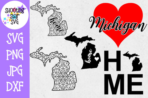 Michigan US State SVG Decal Bundle - 50 States SVG Michigan US State SVG Decal Bundle - 50 States SVG