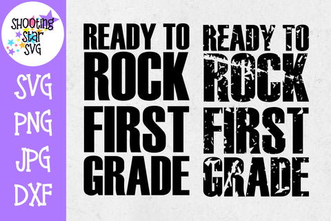 Ready to Rock First grade - School Milestones SVG - Last Day of School SVG Ready to Rock First grade - School Milestones SVG - Last Day of School SVG