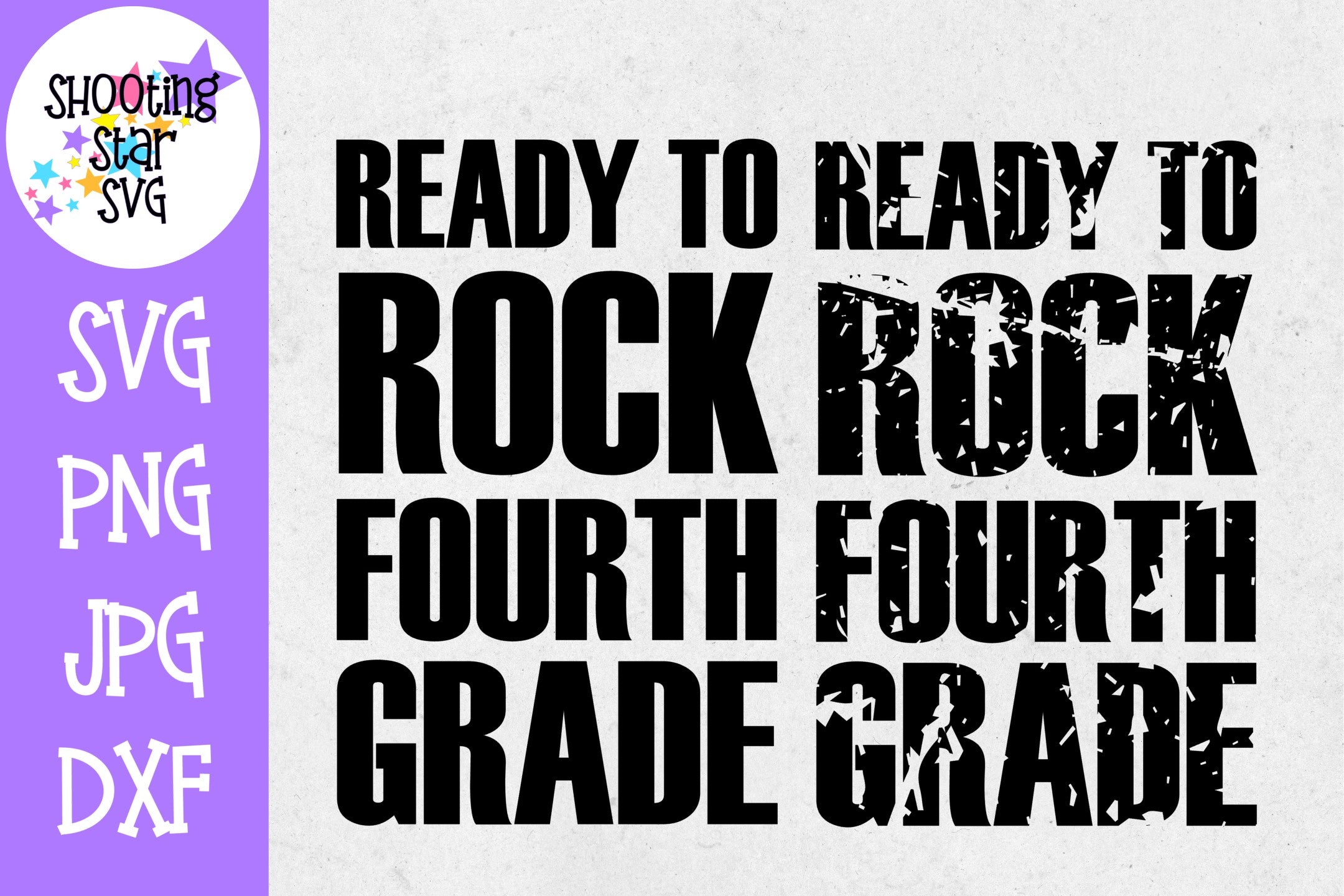 Ready to Rock Fourth grade - School Milestones SVG - Last Day of School SVG Ready to Rock Fourth grade - School Milestones SVG - Last Day of School SVG