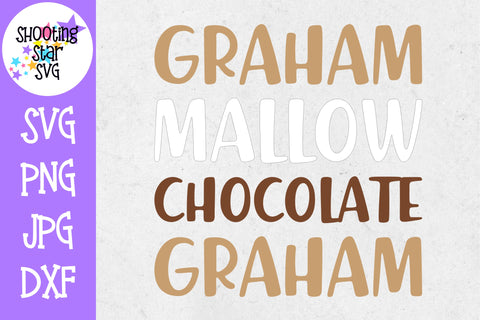 Smores deconstructed SVG - Camping SVG - Summer SVG Smores deconstructed SVG - Camping SVG - Summer SVG